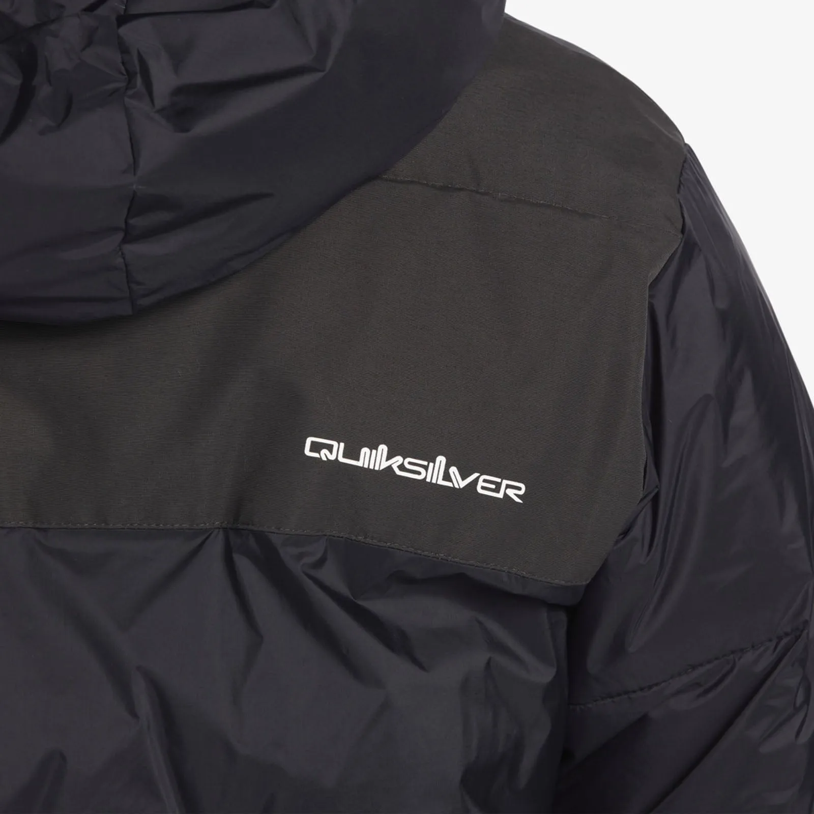 Quiksilver Mens Wolfs Shoulder Hooded Padded Jacket - Black