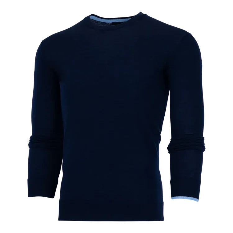 Saratoga Crewneck Sweater in Maltese Blue by Greyson