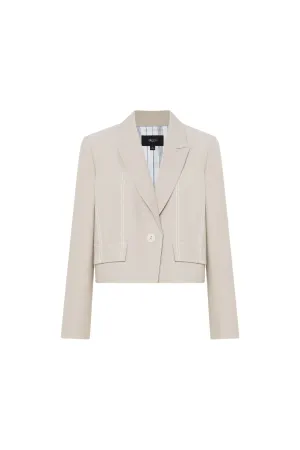 Soft Touch Stretchable Plainweave Blazer