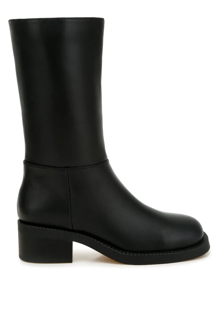 Soora Block Heel Calf Boots