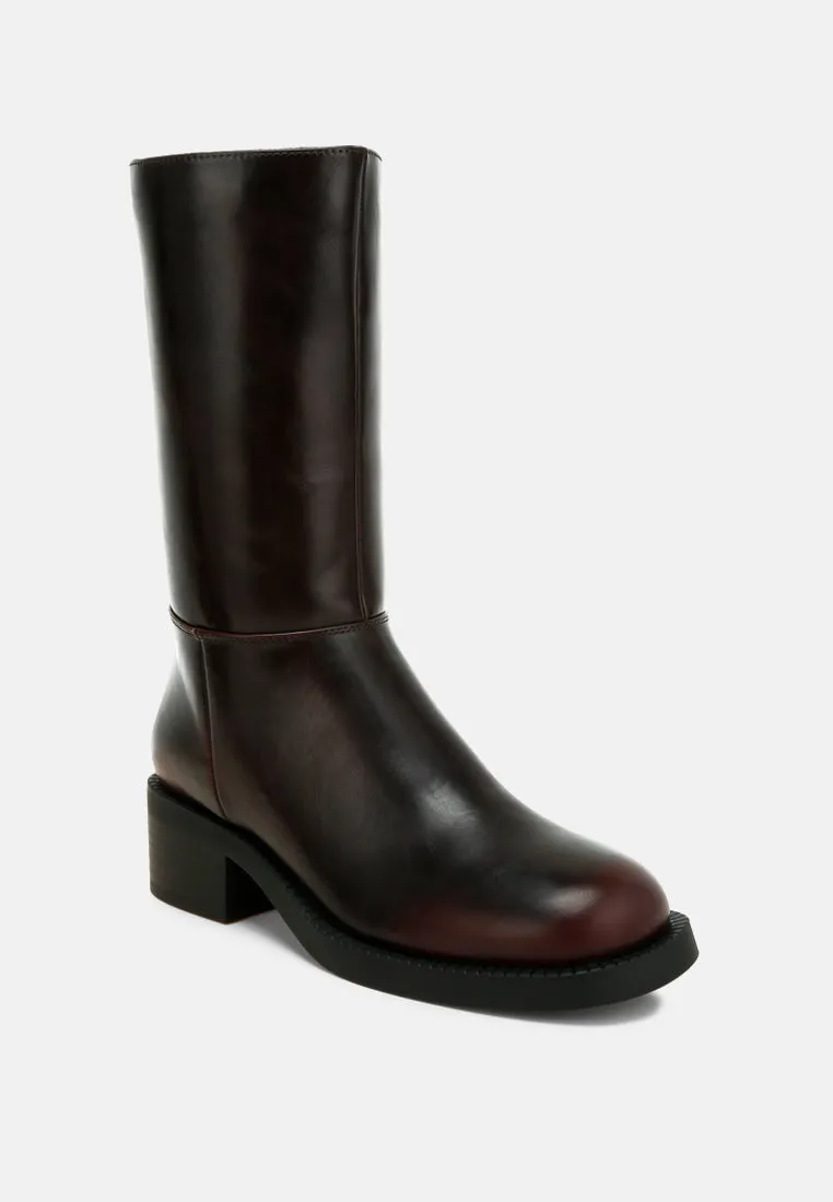 Soora Block Heel Calf Boots