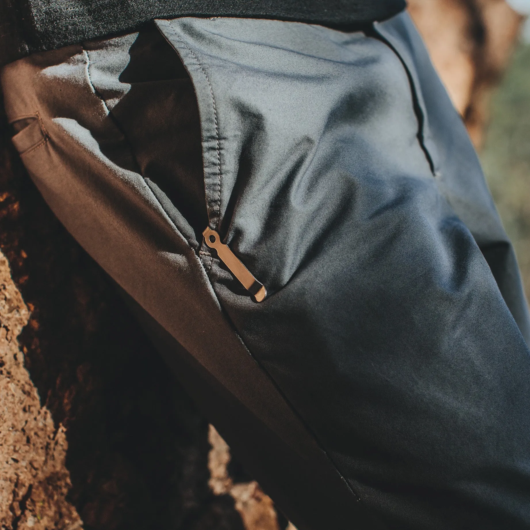 The Travel Chino in Charcoal