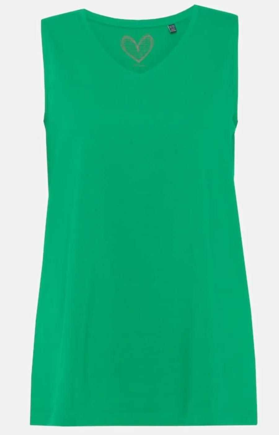 Ulla Popken Vest Top in Green