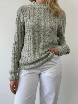 Vintage Cable Knit Lightweight Jumper - S/M