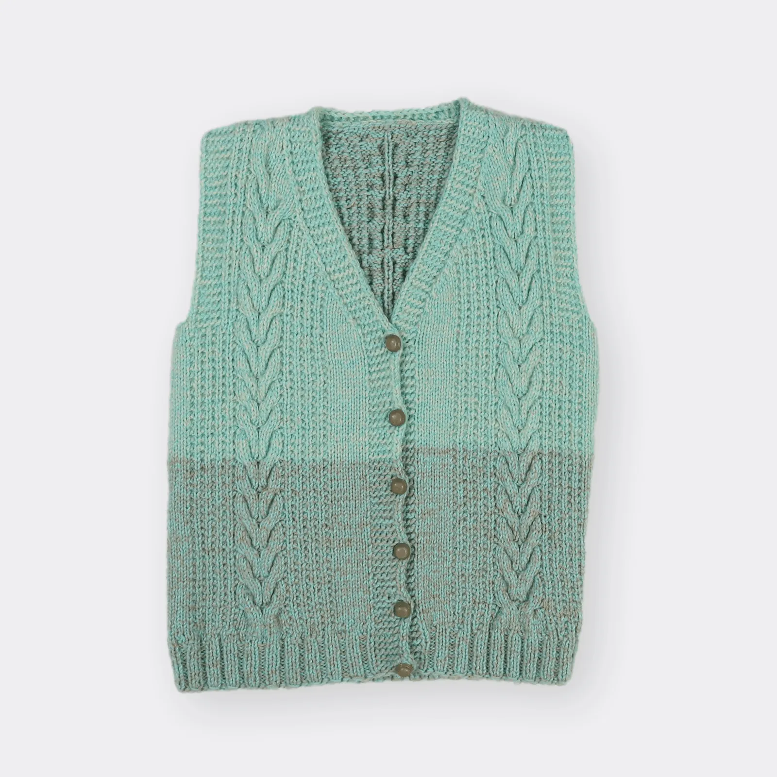 Vintage Sleeveless Cardigan - Medium