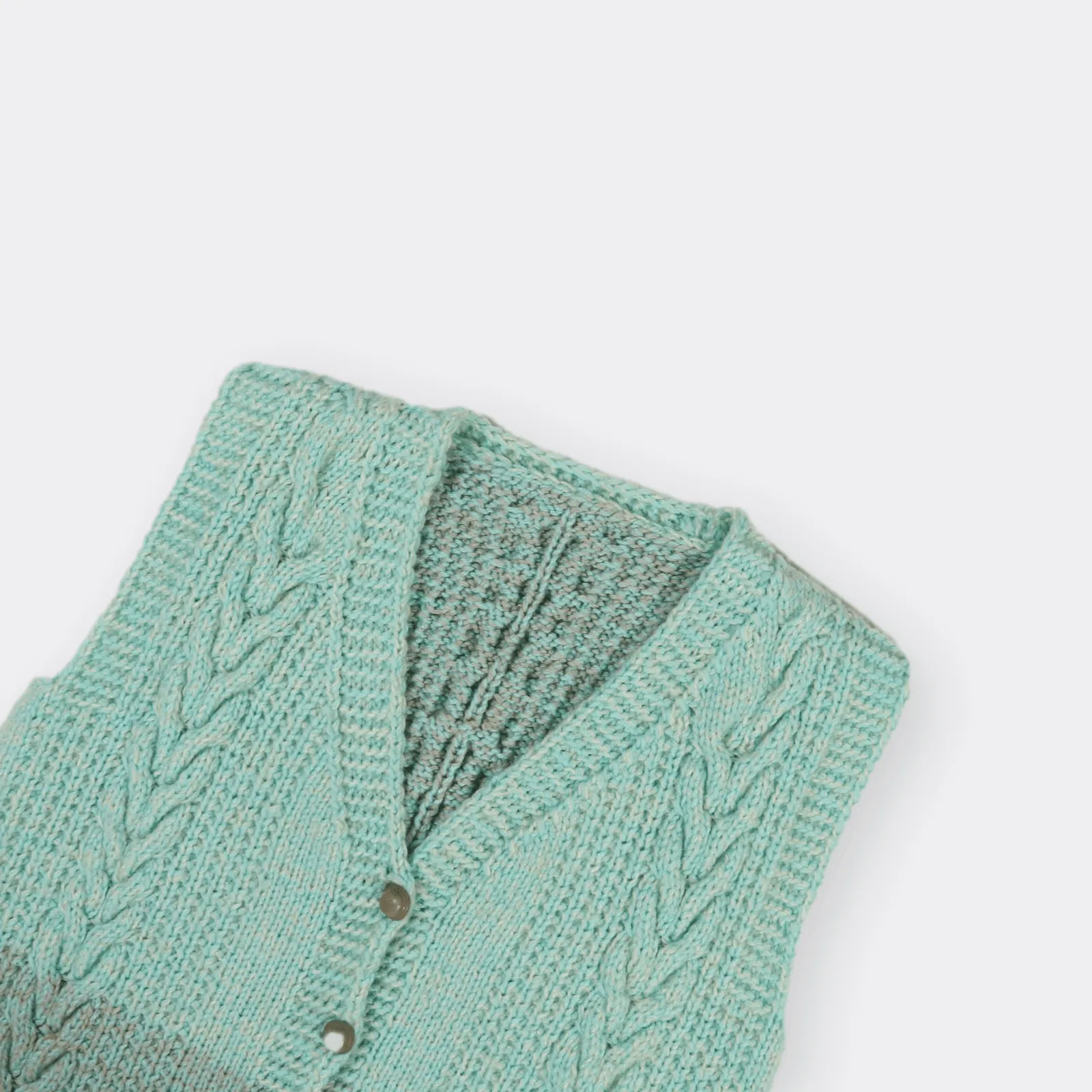 Vintage Sleeveless Cardigan - Medium