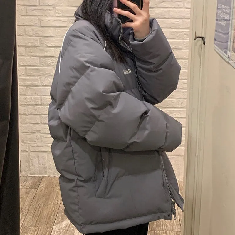 women's parka coat basic cotton down jacket winter