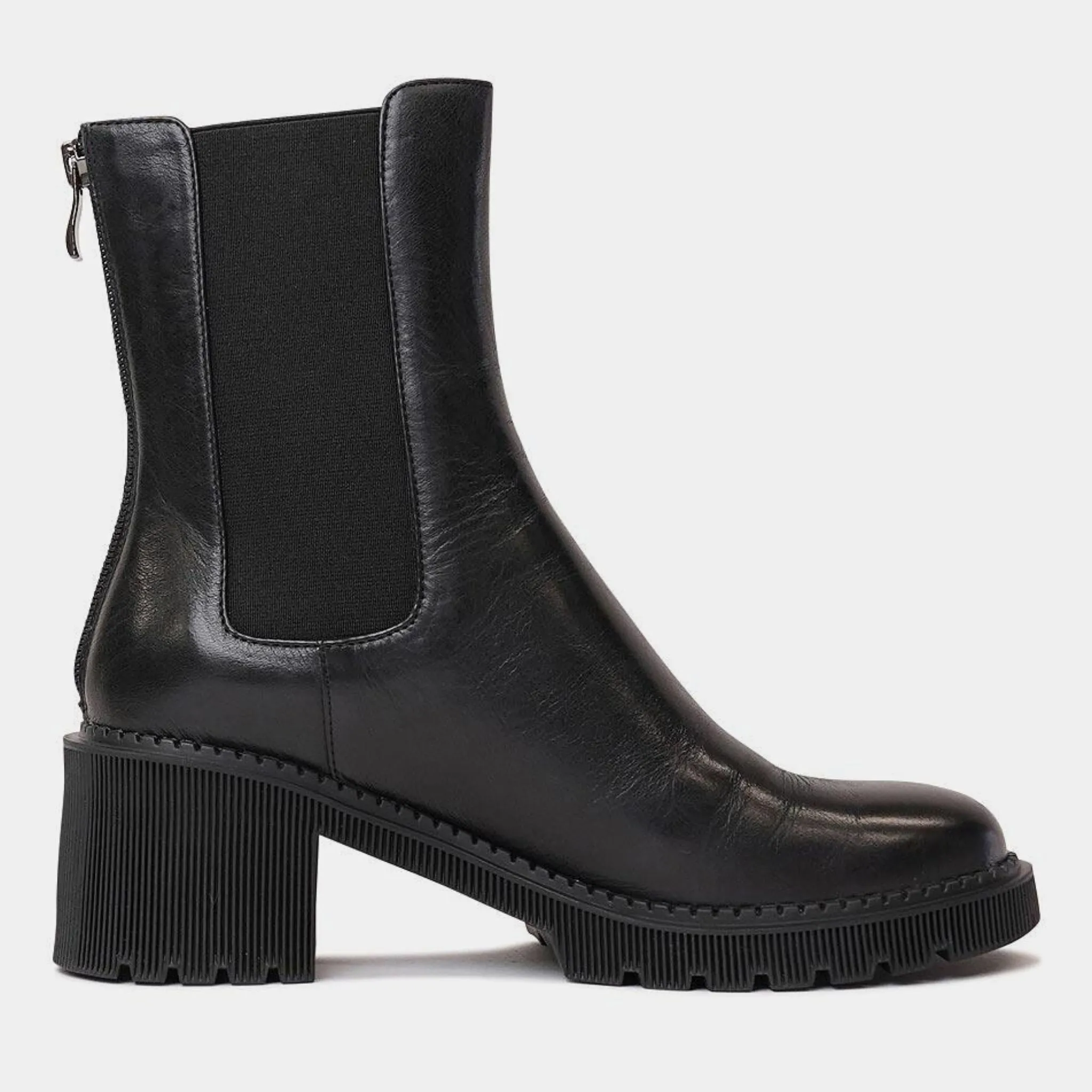 Zozo Black Leather Boots